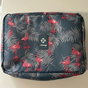 Narwey Hanging Travel Bag for Makeup/Toiletries (Flamingo)